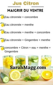 jus citron maigrir du ventre  Vrai ? et comment ? 2022