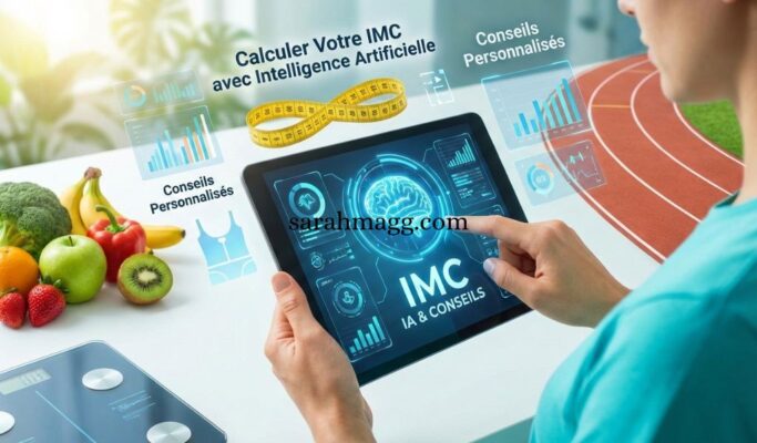 Outil calculateur IMC intelligence artificielle interface - calcul personnalisé gratuit avec conseils nutrition adaptés